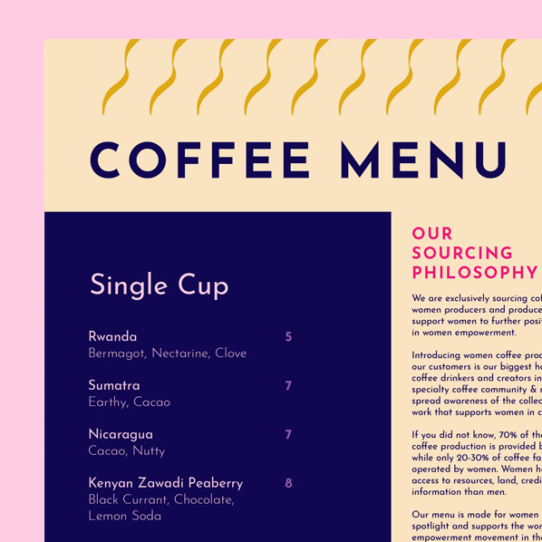 coffee menu